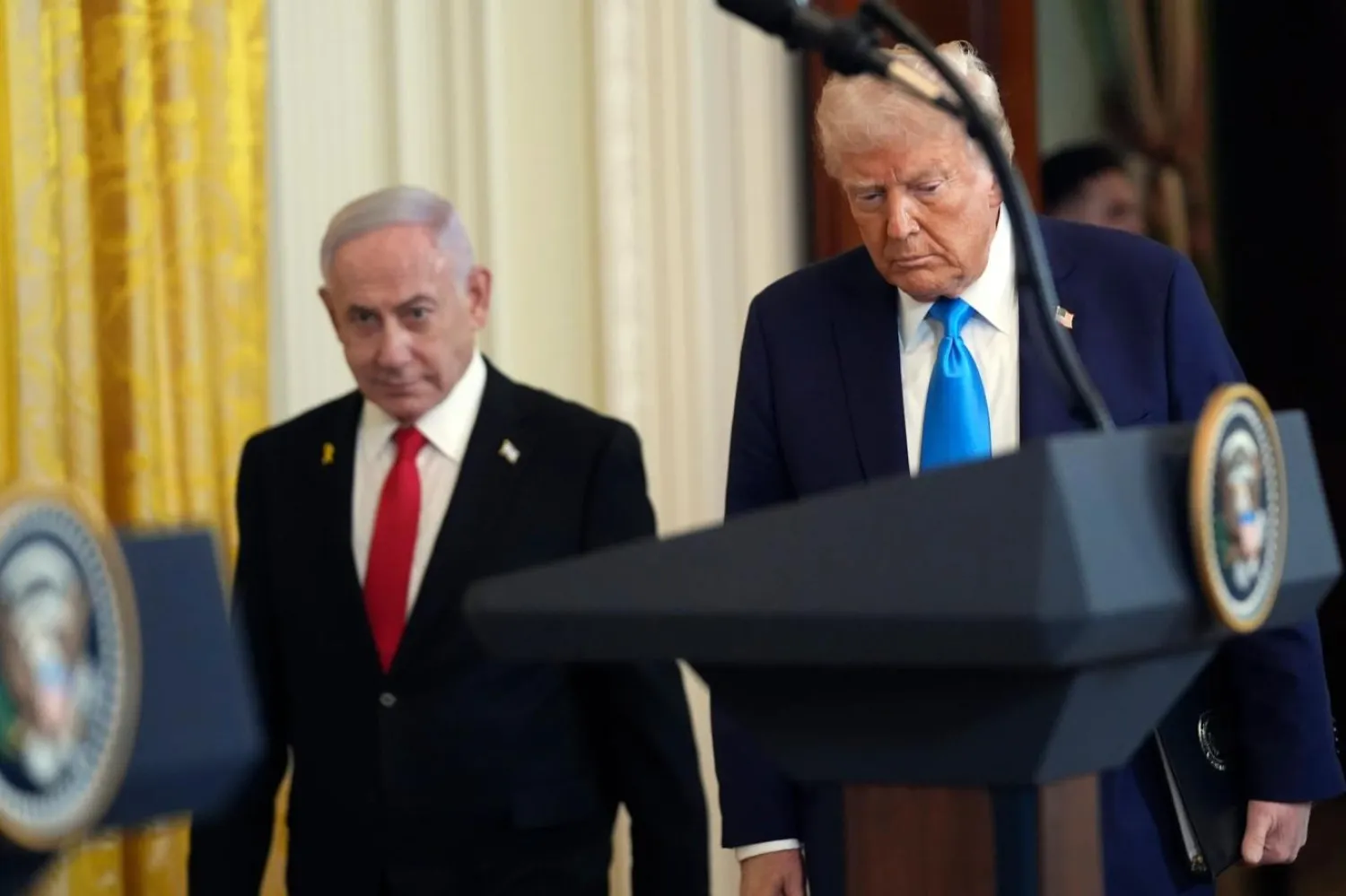 Netanyahu, Trump'ı seçim zaferi için tebrik etmiş, ABD Başkanı'nın "tarihin en büyük dönüşünü yaptığını" savunmuştu (AP)