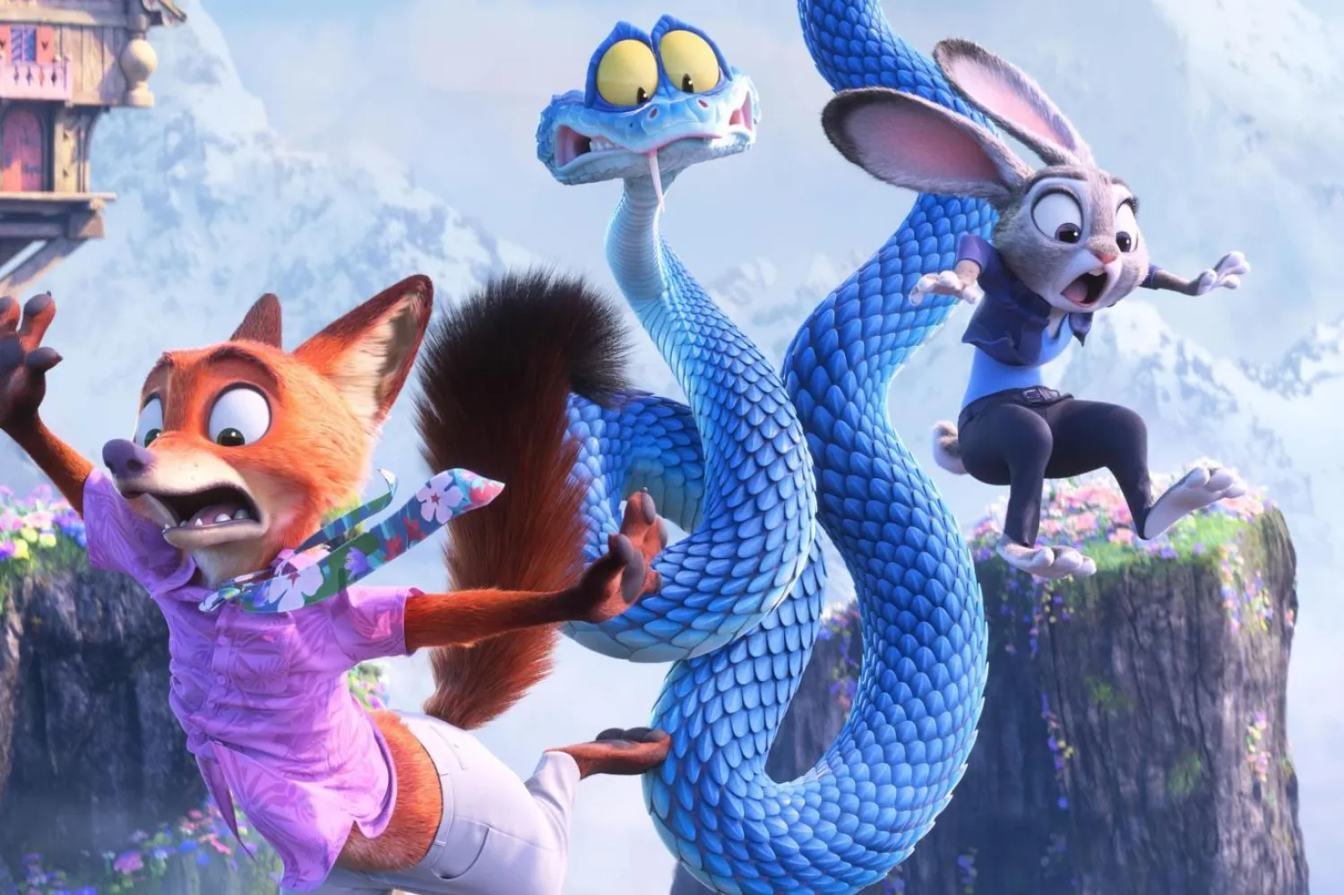 Zootropolis 2, hayvanlar şehrini kurtardıktan sonra polis teşkilatında birlikte çalışan Judy ve Nick'in, Zootropolis'e bir yılanın gelmesini araştırmakla görevlendirmeleri sonucu başlarından geçenleri anlatıyor (Walt Disney Studios Motion Pictures)