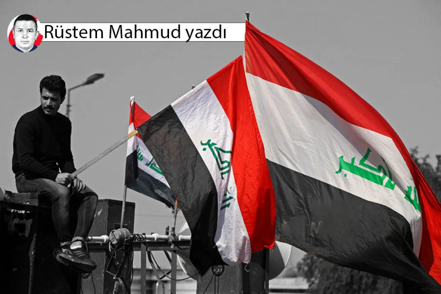 Bağdat'taki Yeşil Bölge yakınlarında bir protesto, 27 Şubat 2023 (AFP)