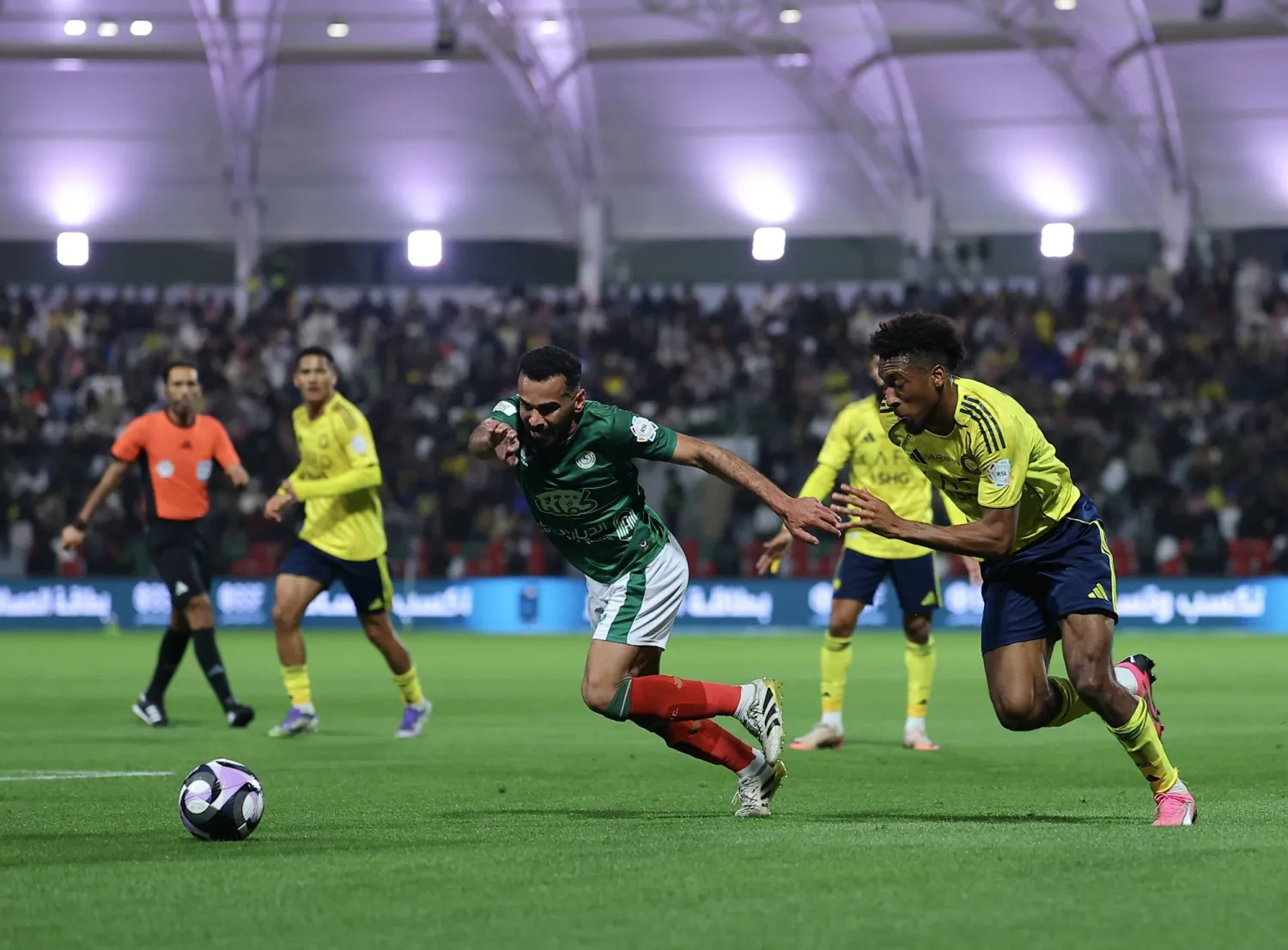 من مباراة النصر الأخيرة أمام الاتفاق (تصوير: عبدالعزيز النومان)