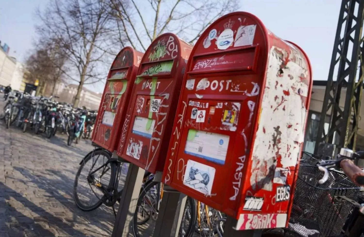 Mailboxes have been removed from all around Denmark. (EPA-EFE/Shutterstock)