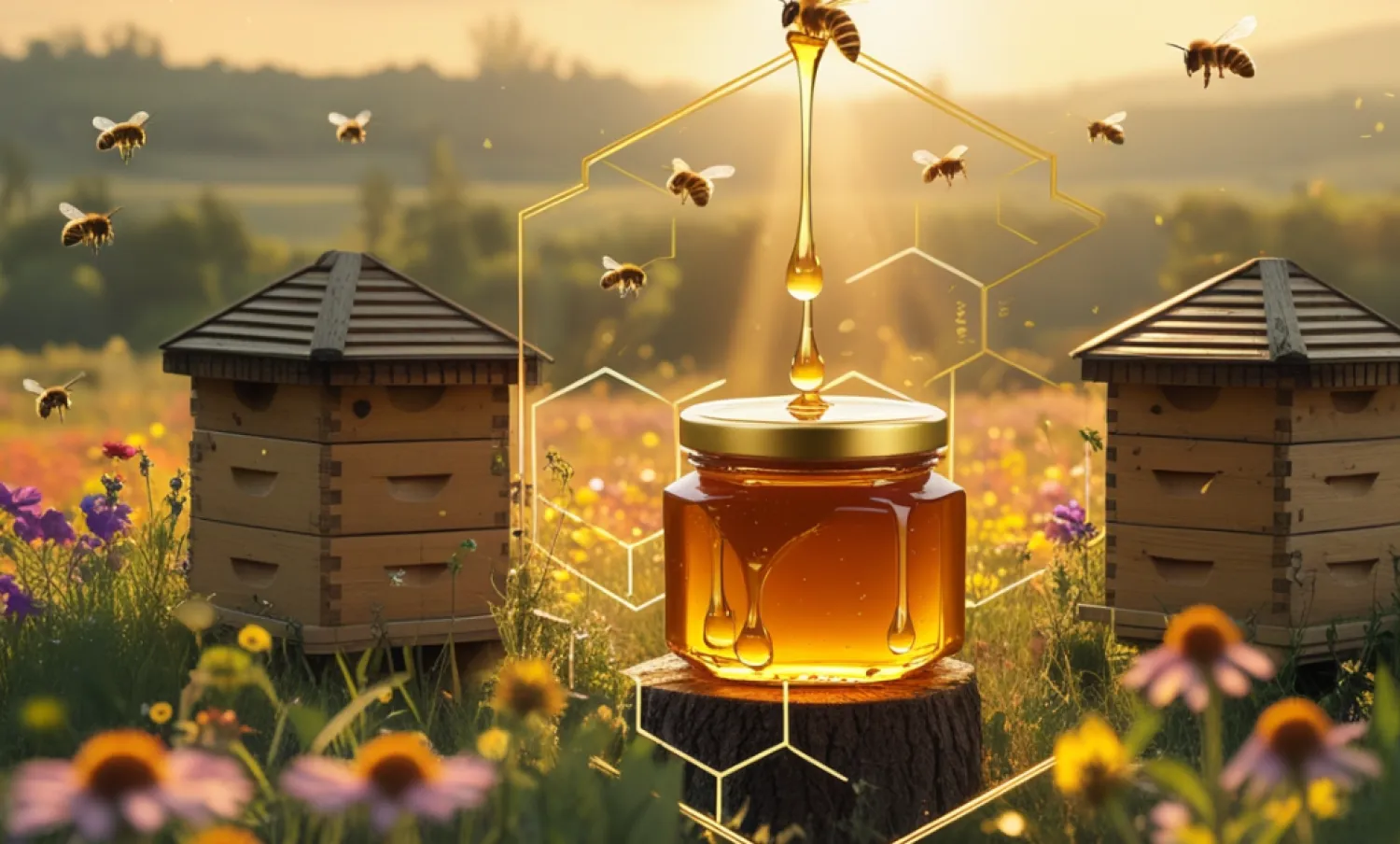 عسل النحل يتم إنتاجه في أماكن مفتوحة (صفحة عسل نحل وزارة الزراعة على «فيسبوك»)