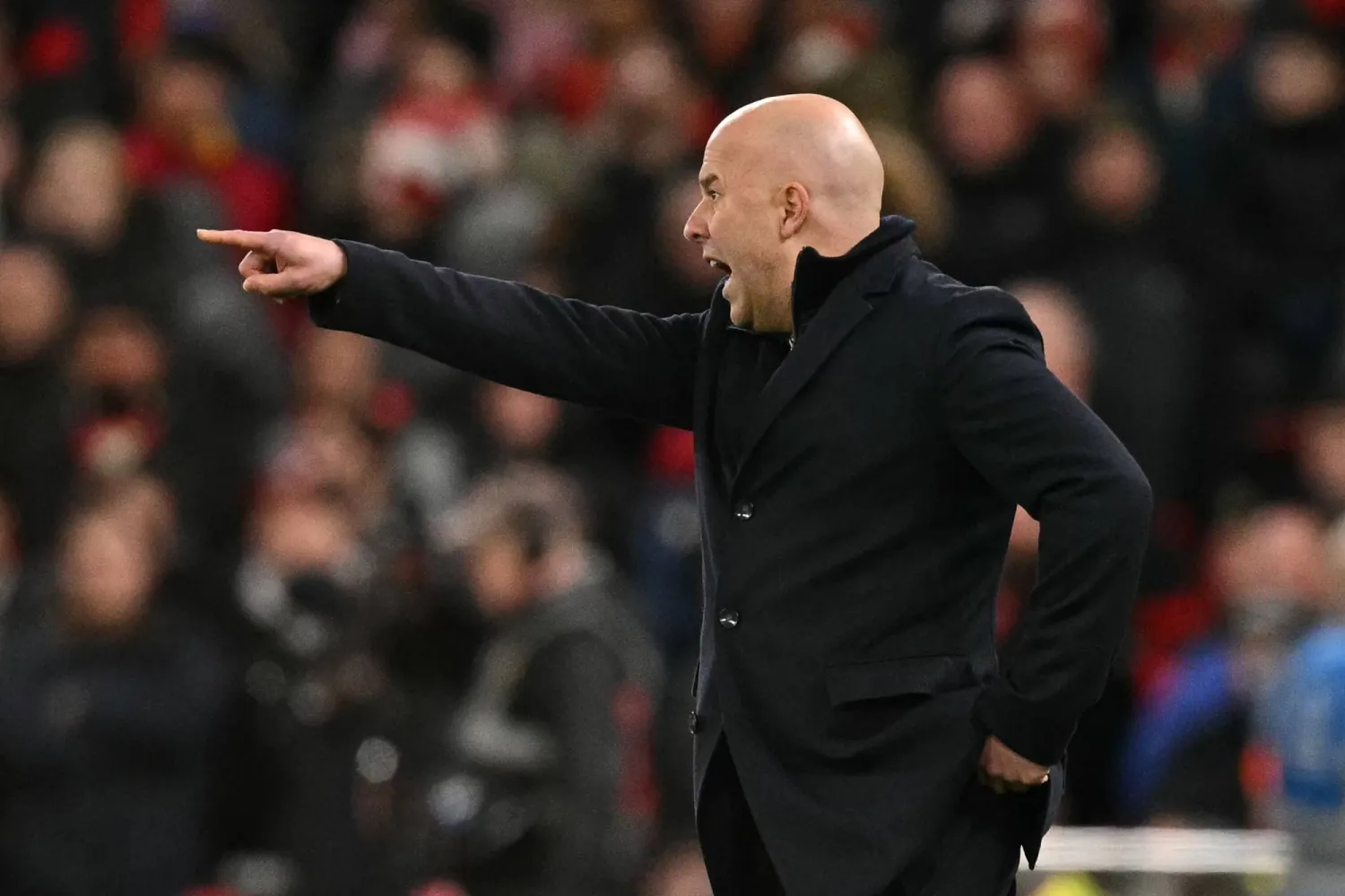 الهولندي أرنه سلوت المدير الفني لنادي ليفربول (أ.ف.ب)