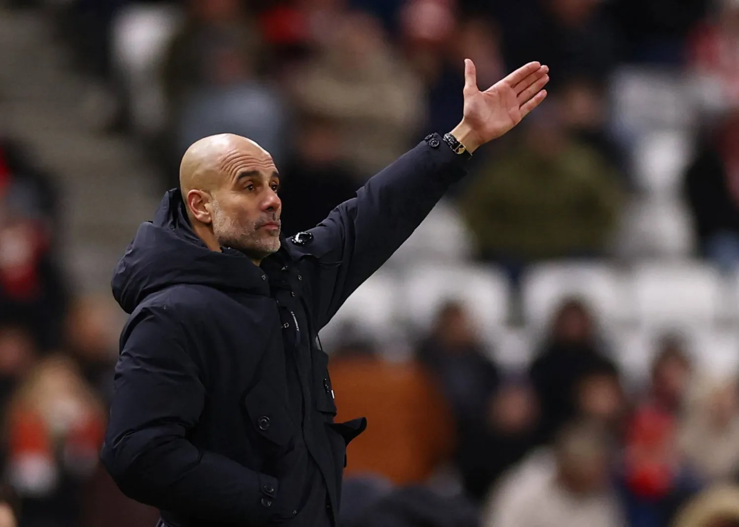 الإسباني جوسيب غوارديولا المدير الفني لفريق مانشستر سيتي (رويترز)