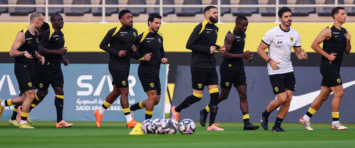 من استعدادات الاتحاد الأخيرة تأهباً لملاقاة التعاون السبت (موقع النادي)