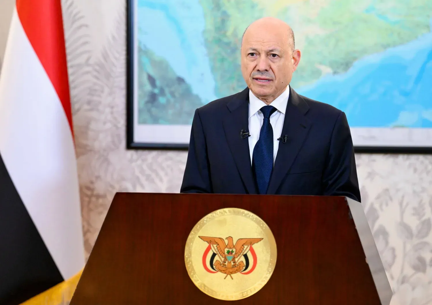 Yemen Cumhurbaşkanlığı Liderlik Konseyi Başkanı Reşad el-Alimi (SABA)