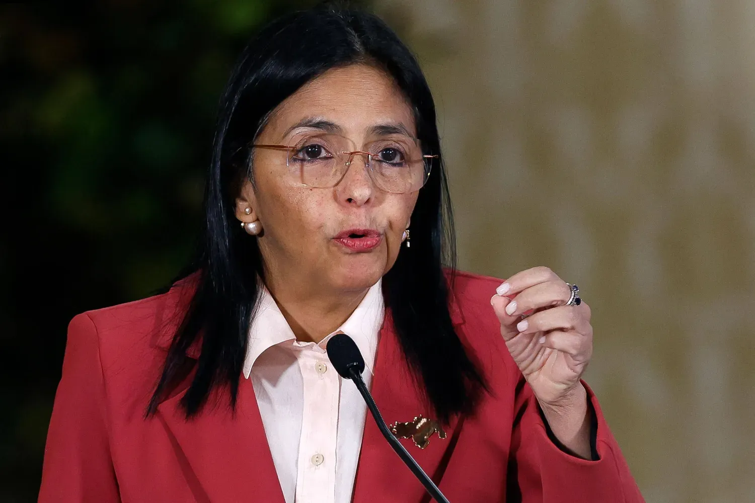 Venezuela'nın geçici Cumhurbaşkanı Delcy Rodriguez (Arşiv- AFP)