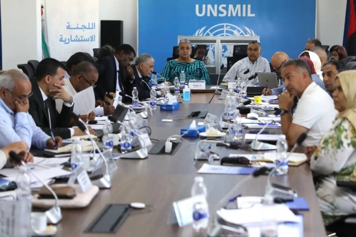 اجتماع سابق للجنة «6 + 6» المشكلة من مجلسي النواب و«الدولة» في ليبيا واللجنة الاستشارية الأممية يوليو 2025 (البعثة الأممية)