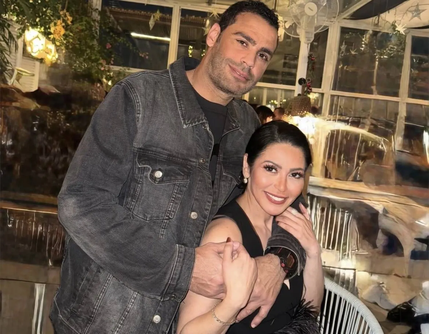 لقاء الخميسي وزوجها محمد عبد المنصف (حساب لقاء على موقع «إنستغرام»)