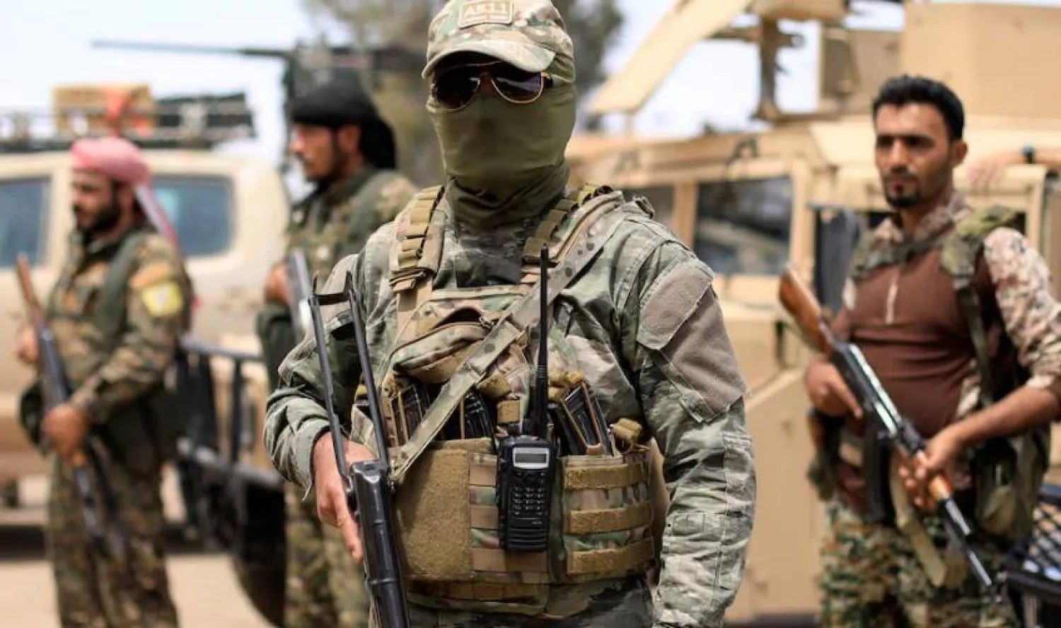 عناصر من «قسد» في سورية (أرشيفية-رويترز)