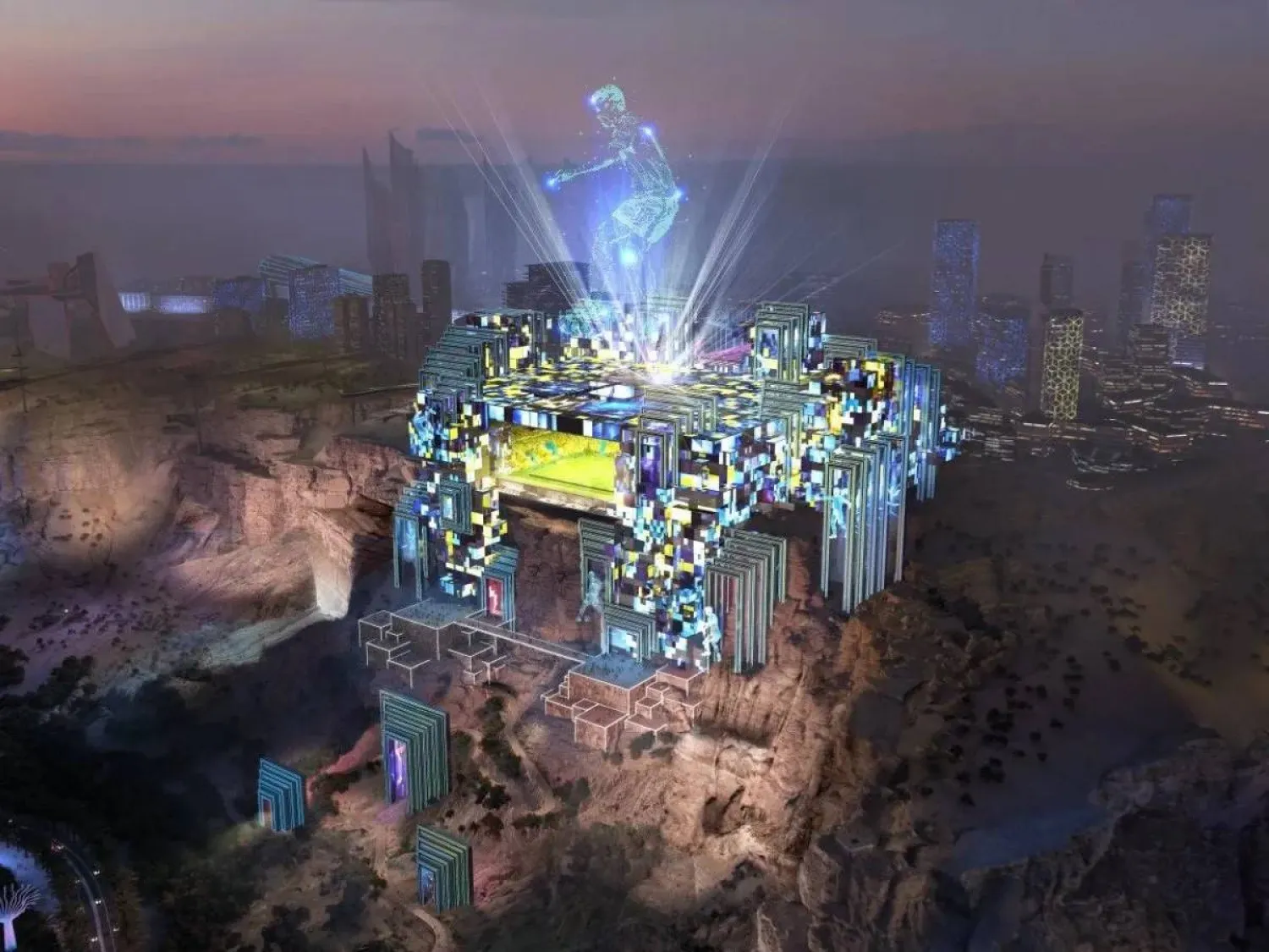 ملعب الأمير محمد بن سلمان سيكون تحفة معمارية نادرة عالمياً (شركة القدية)