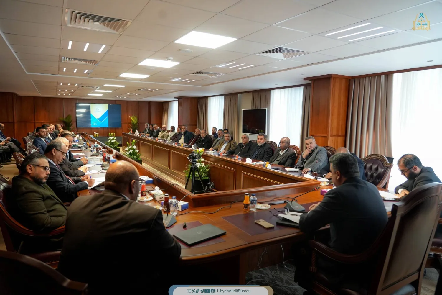 خالد شكشك يترأس اجتماع ديوان المحاسبة الليبي في طرابلس الأسبوع الماضي (الديوان)