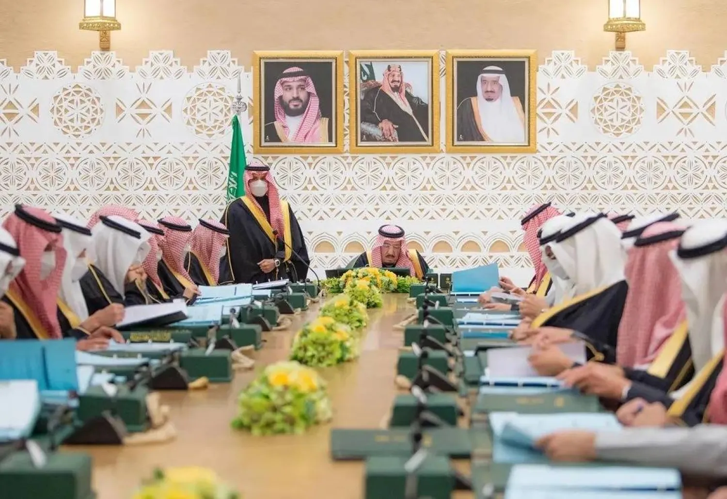مجلس الوزراء برئاسة خادم الحرمين الشريفين الملك سلمان بن عبد العزيز (واس)
