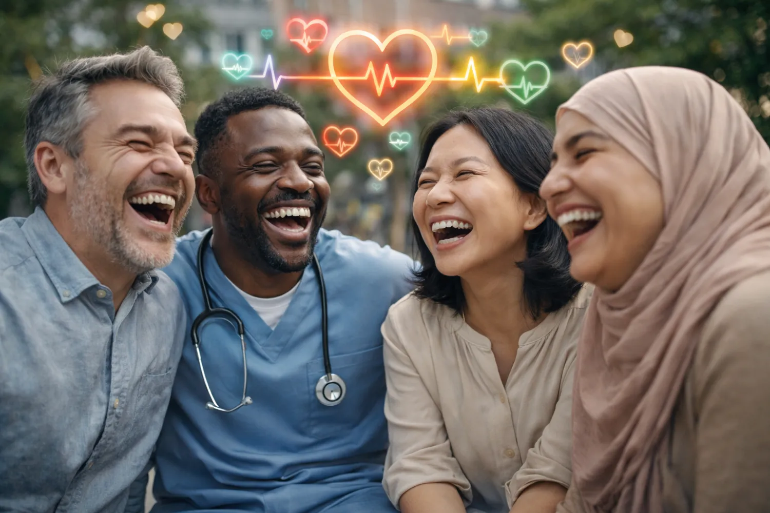 ضحكة الإنسان إشارة صحية عابرة للثقافات