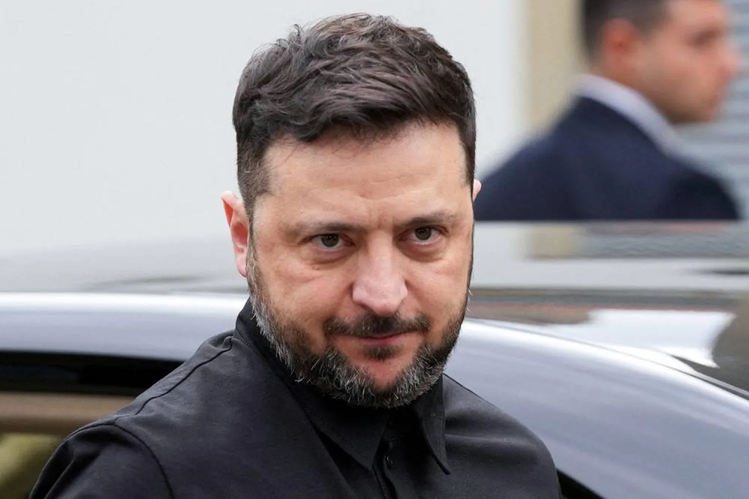  Ukraine's President Volodymyr Zelenskiy arrives for a meeting with his Cypriot counterpart Nikos Christodoulides at the presidential palace in Nicosia, , Cyprus, Wednesday, Jan. 7, 2026. (Petros Karadjias/Pool via Reuters)