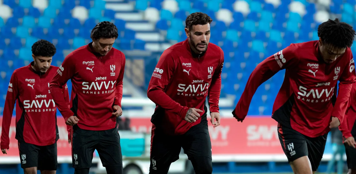 لاعبو الهلال خلال تدريباتهم الأخيرة (موقع النادي)