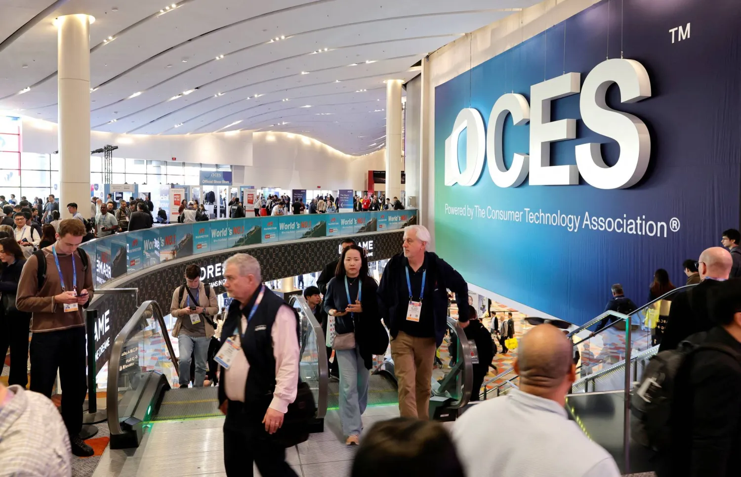 يتواصل معرض «CES 2026» في مدينة لاس فيغاس حتى نهاية الأسبوع (رويتزر)
