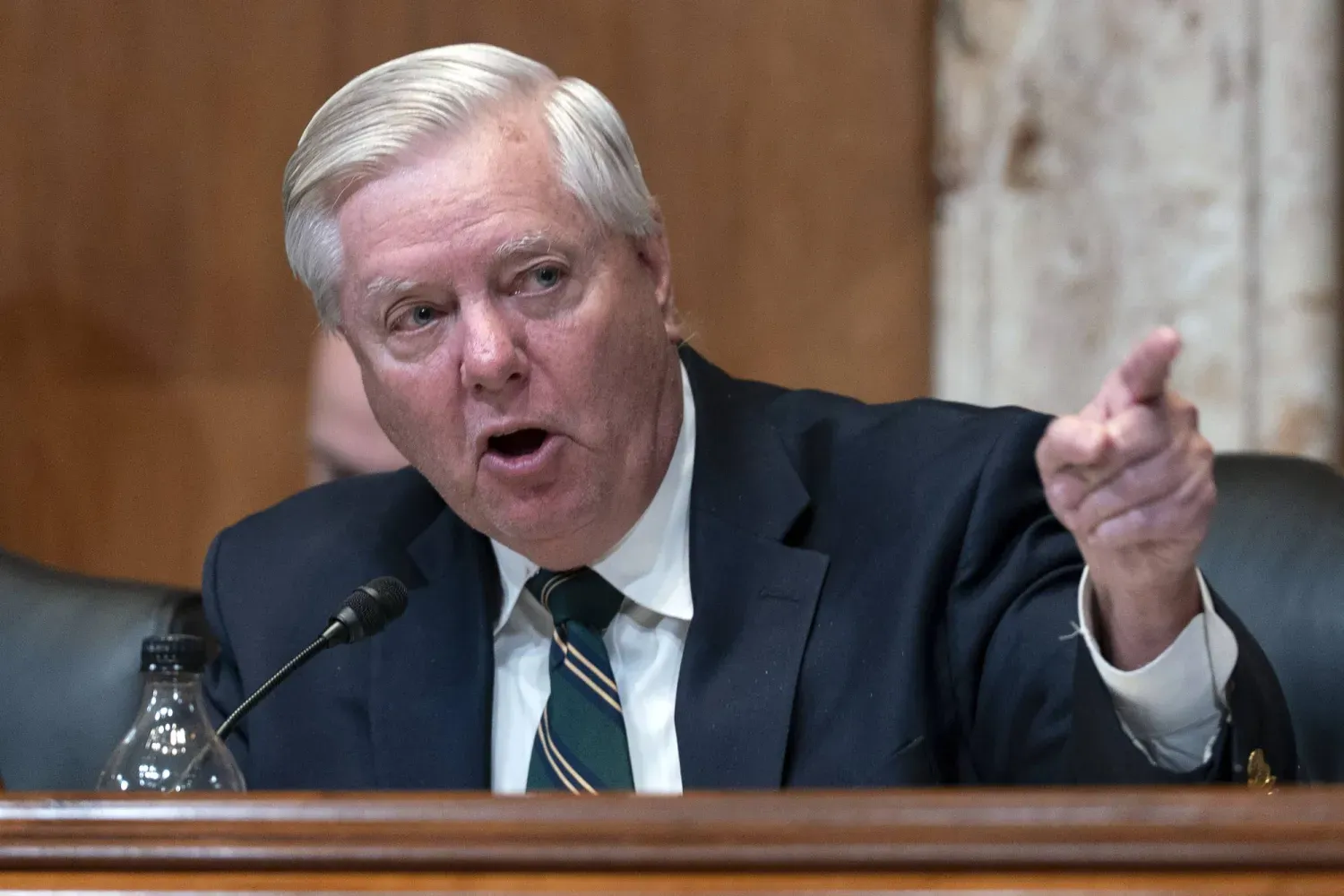 Cumhuriyetçi Senatör Lindsey Graham Washington'da (AP)
