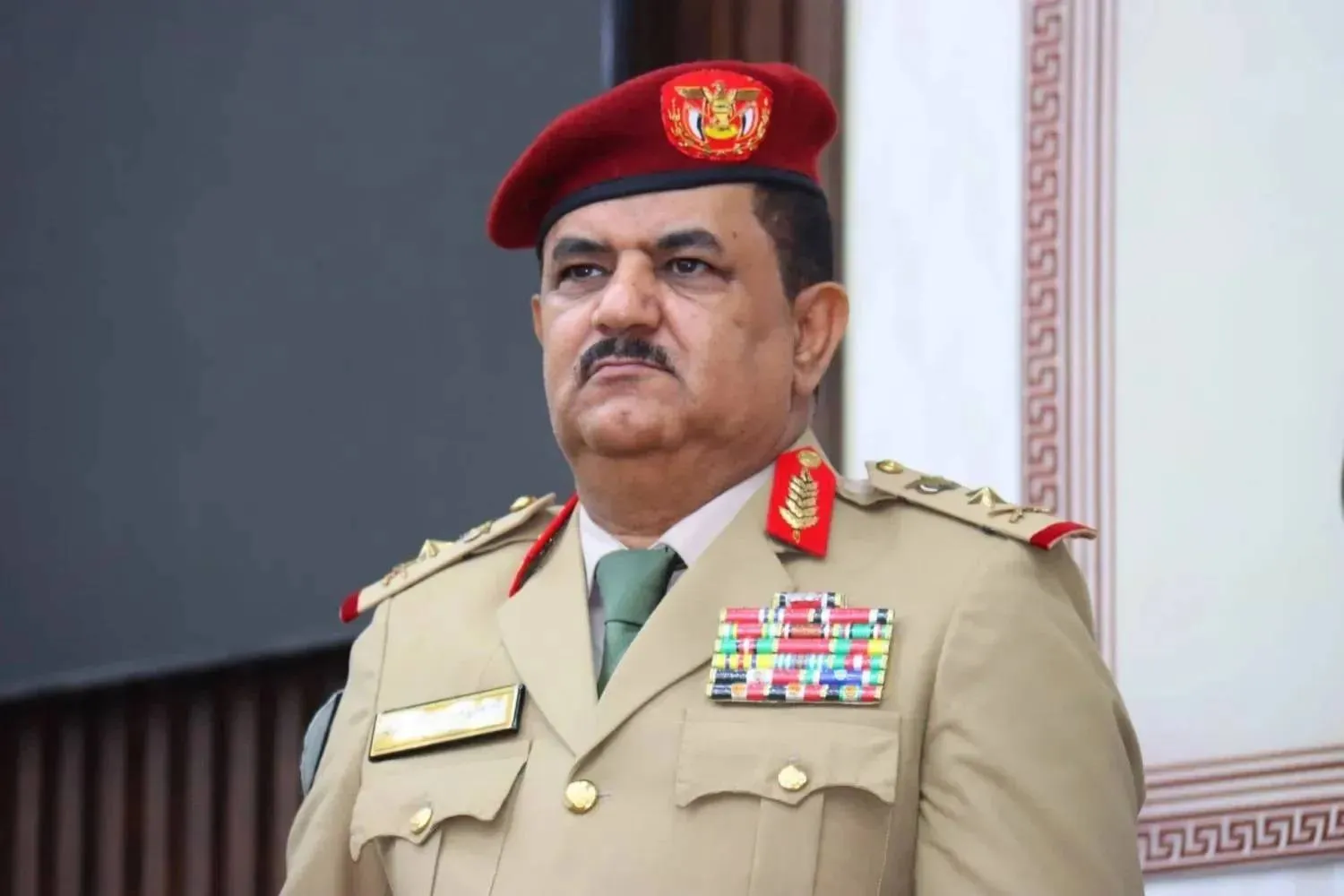 Sacked Defense Minister and commander of the armed forces Mohsen al-Daeri. (Asharq Al-Awsat)