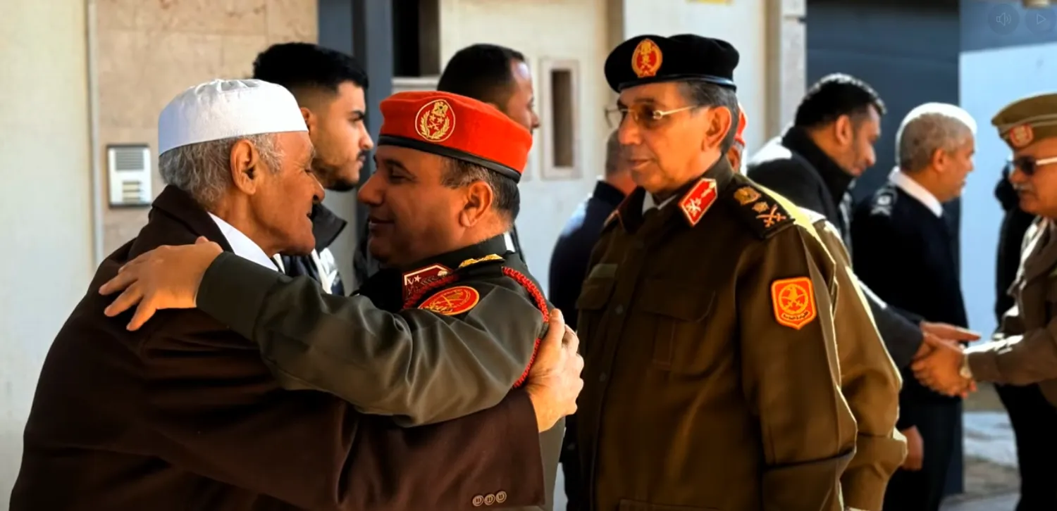 وفد القيادة العامة لـ«الجيش الوطني» الليبي يقدم العزاء في الحداد وغريبيل (الأمين العام للقيادة العامة)