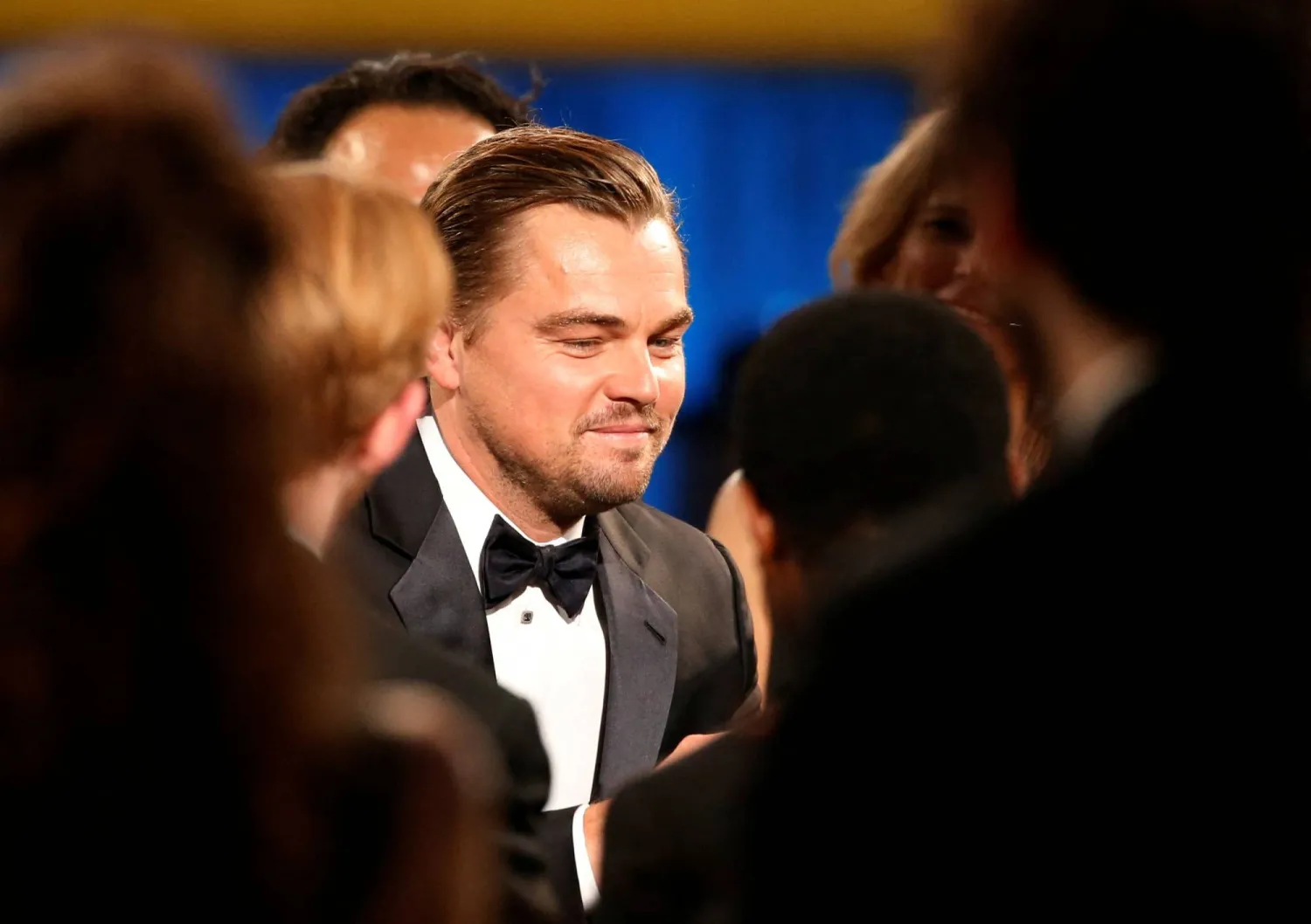 Leonardo DiCaprio takes the stage to accept the award for Outstanding Performance by a Male Actor in a Leading Role for his role in "The Revenant" at the 22nd Screen Actors Guild Awards in Los Angeles, California January 30, 2016.(Reuters)