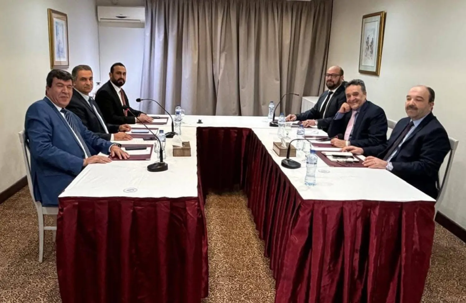 اجتماع لمرشحين ليبيين سابقين لرئاسة الحكومة (الحساب الرسمي لسلامة الغويل)