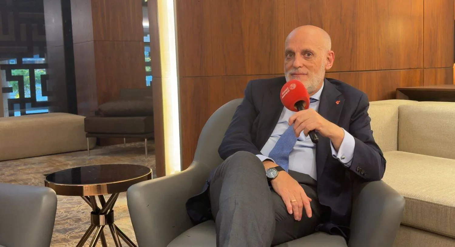 خافيير تيباس رئيس رابطة الدوري الإسباني خلال حديثه لـ«الشرق الأوسط»