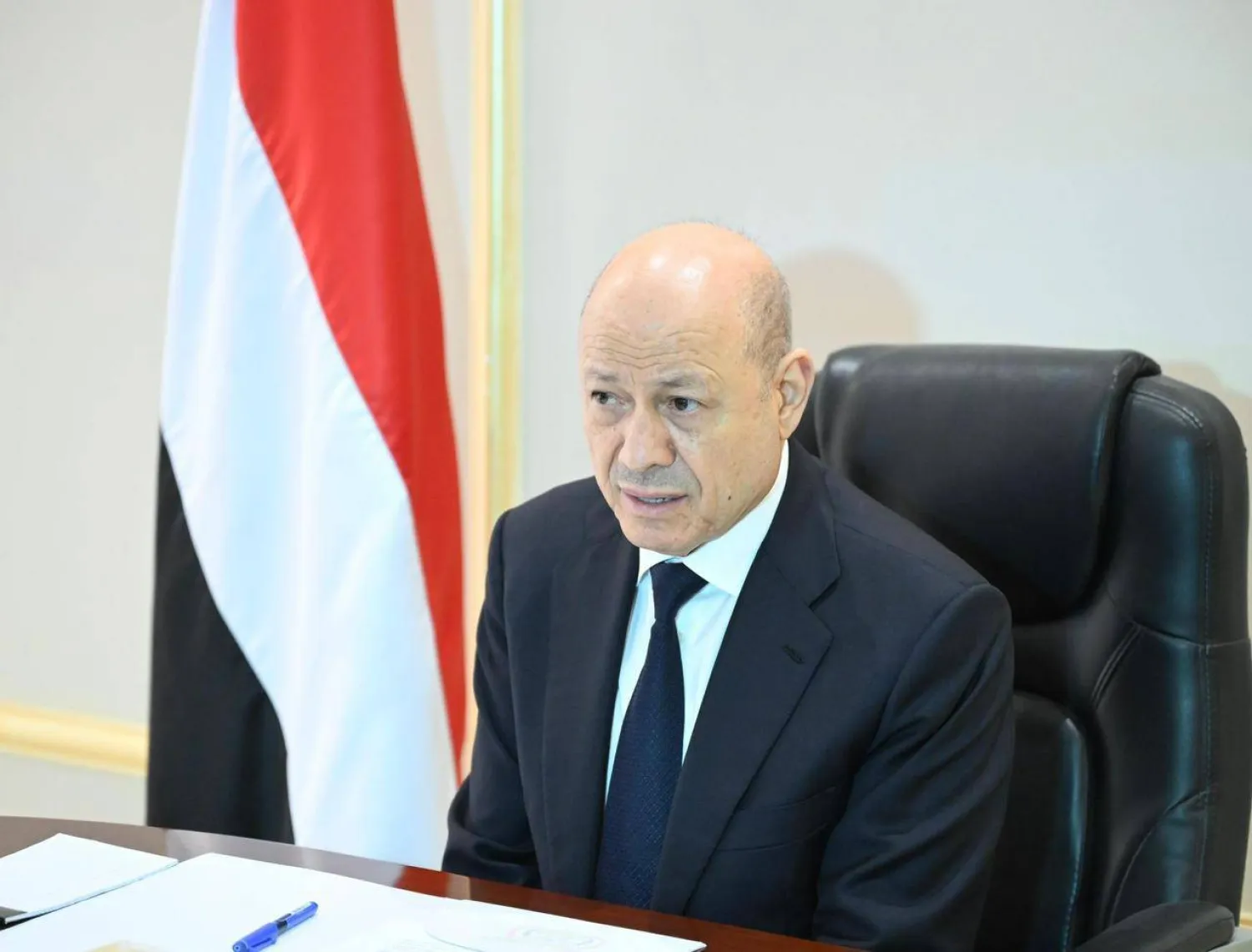 Chairman of Yemen's Presidential Leadership Council (PLC) Dr. Rashad al-Alimi. (Saba)