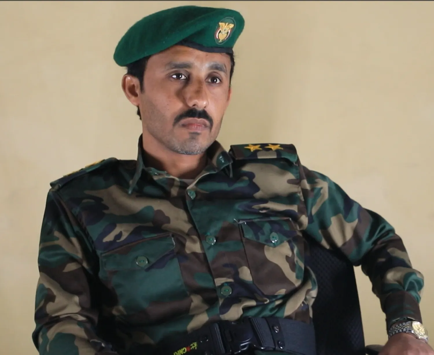 أركان قطاع بلفقيه في لواء النخبة الحضرمي رائد الجابري (الشرق الأوسط)