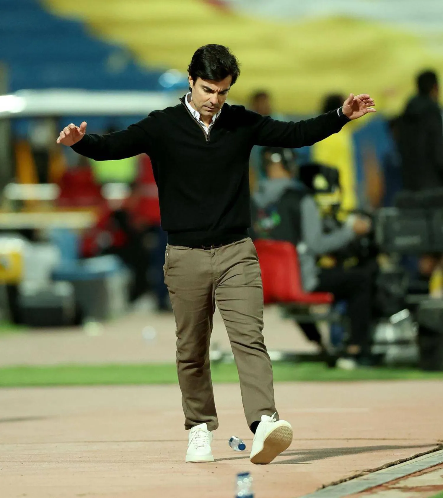 البرتغالي ماريو سيلفا مدرب فريق النجمة (تصوير: مشعل القدير)