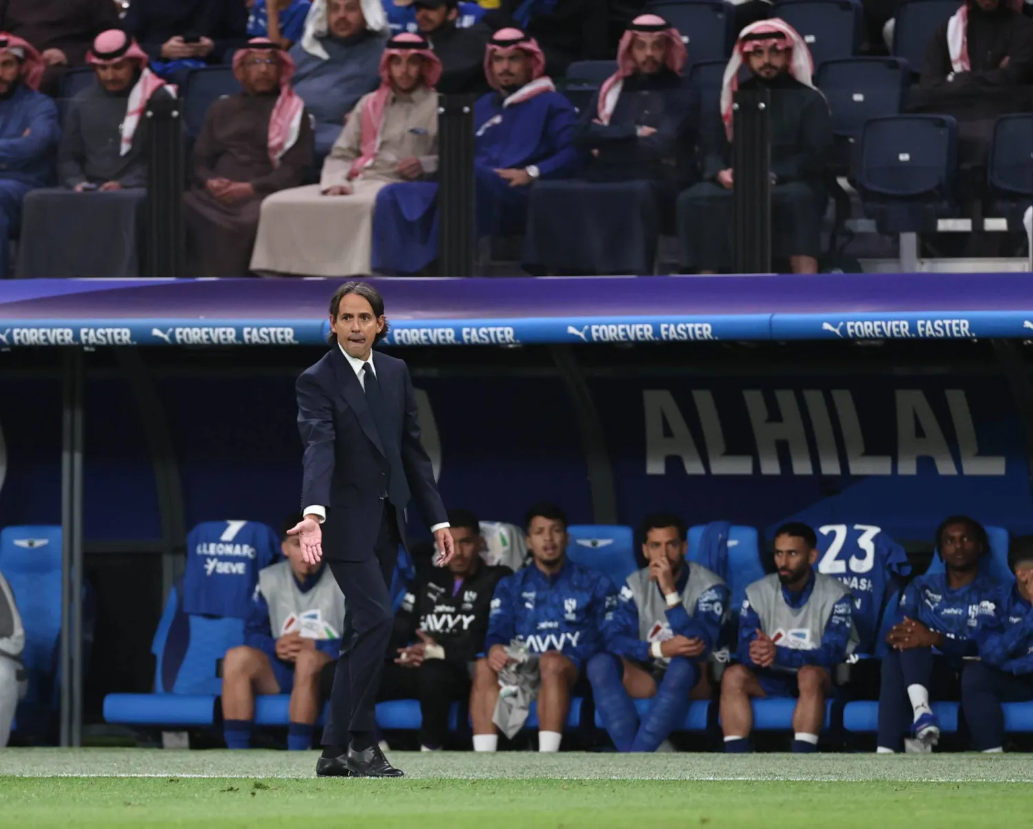 سيموني إنزاغي مدرب فريق الهلال (تصوير: سعد العنزي) 