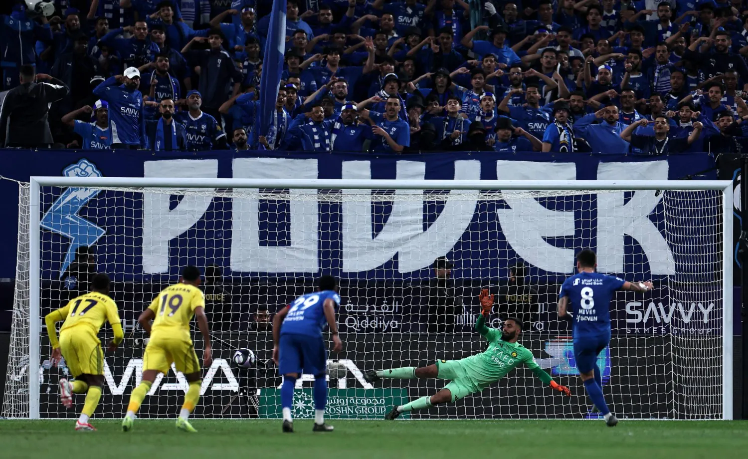 جميع ركلات الجزاء في ديربي الرياض تم تسجيلها (رويترز) 