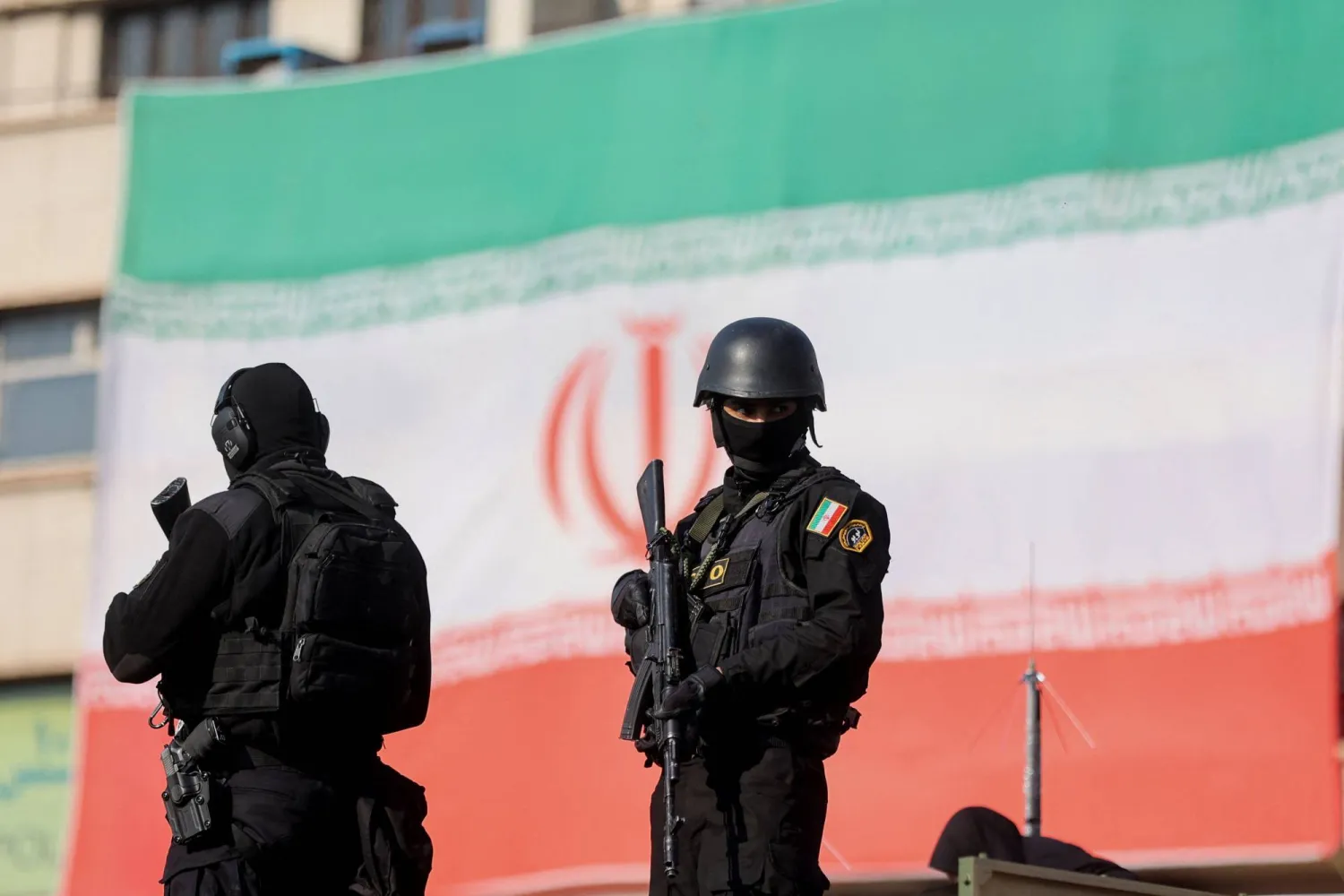 Members of the Iranian police attend a pro-government rally in Tehran, Iran, January 12, 2026. Stringer/WANA (West Asia News Agency) via Reuters