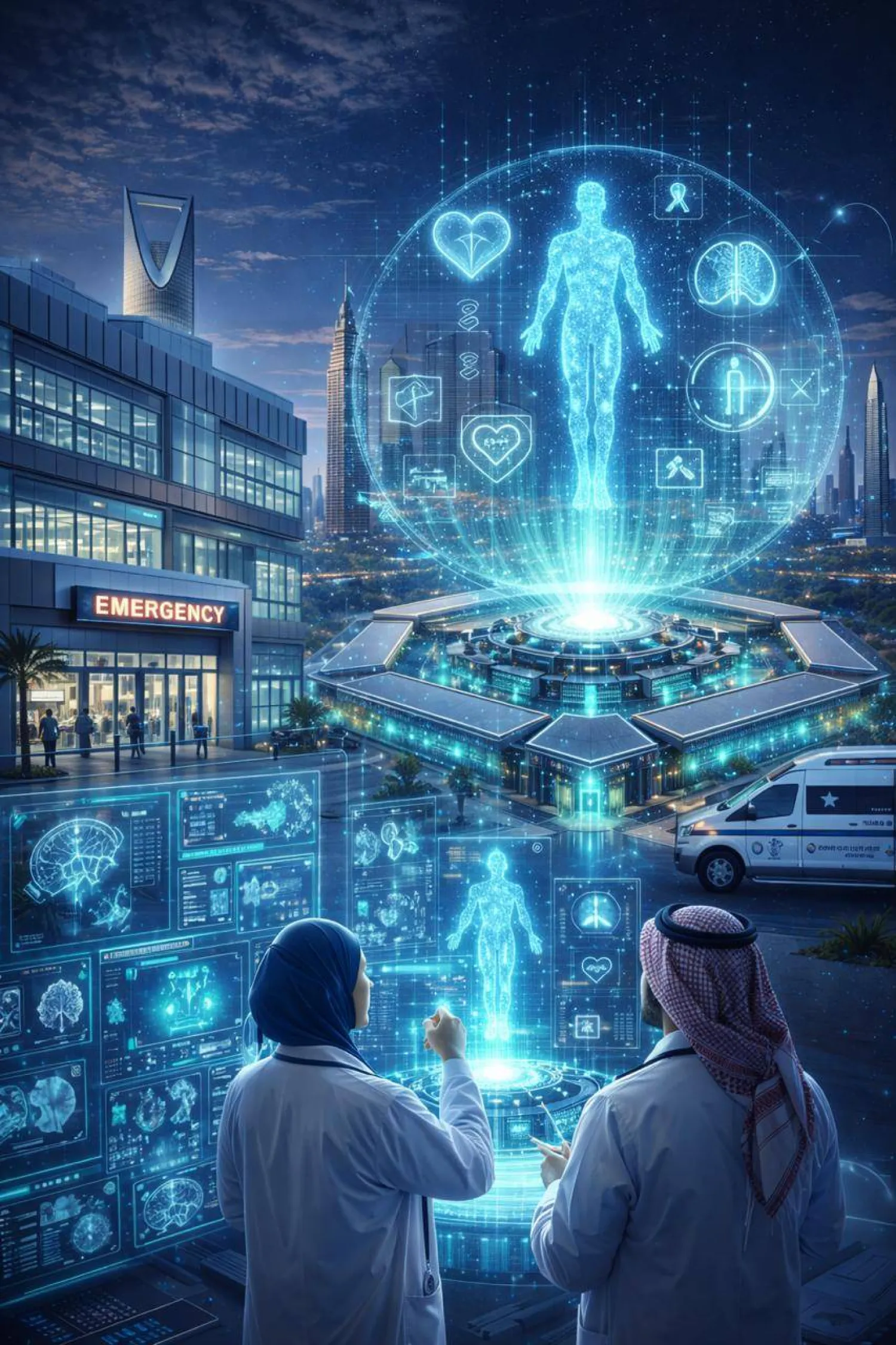 المستشفى الذكي عقل رقمي في قلب الرياض