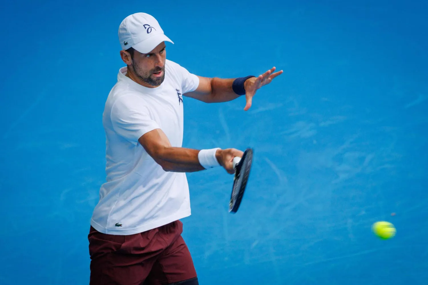 نوفاك ديوكوفيتش يستعد للتألق في ملبورن (أ.ف.ب)