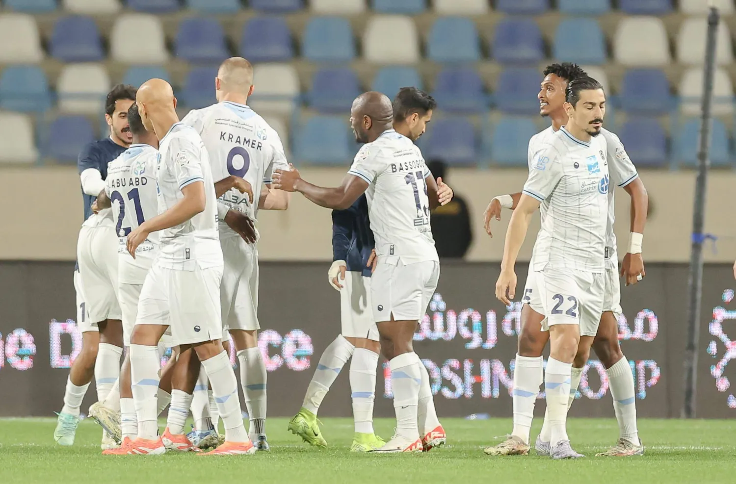 نجح «الأخدود» في العودة لدائرة الانتصارات بعد 6 مباريات (تصوير: عدنان مهدلي)