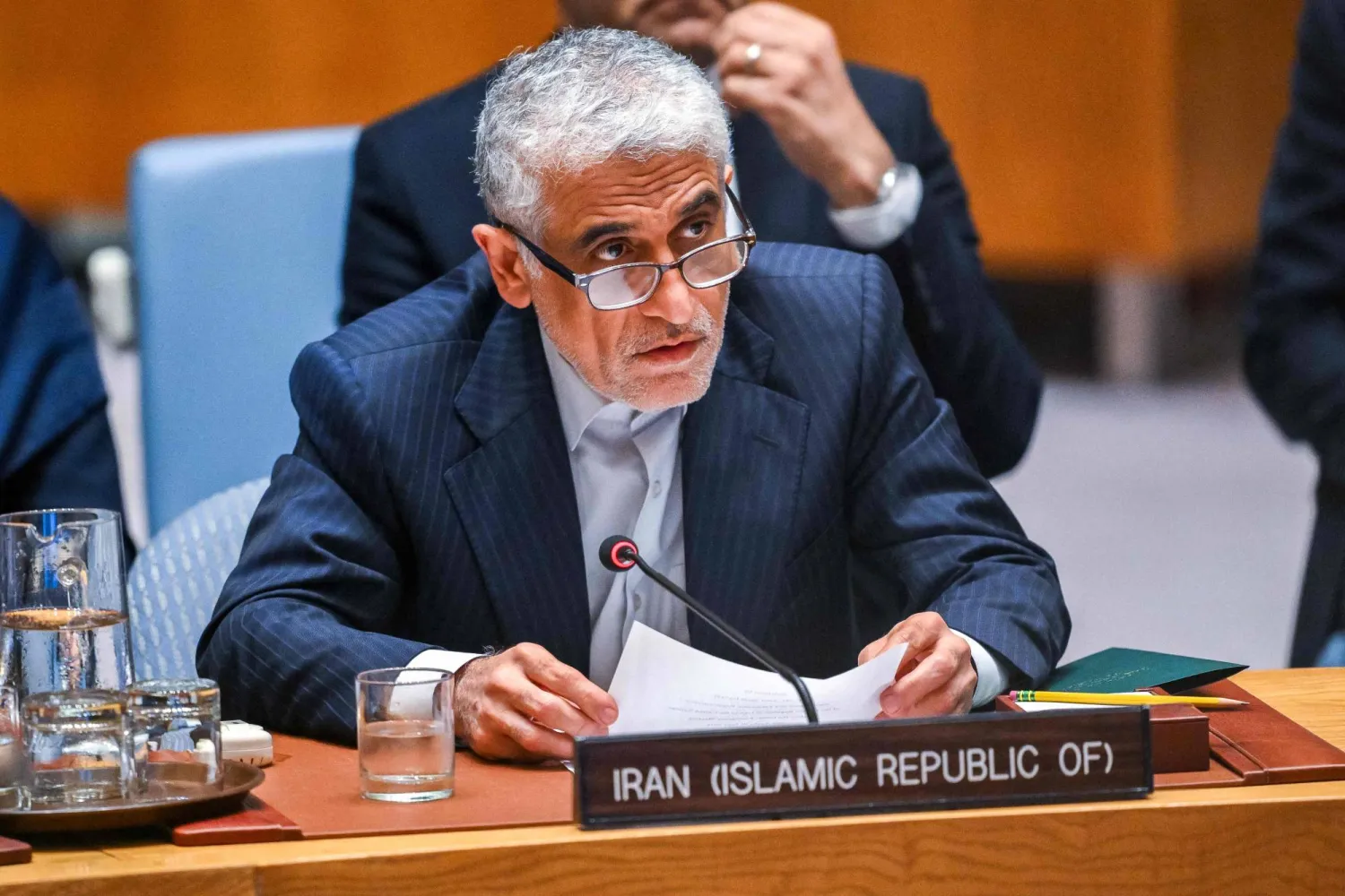 ممثل إيران في الأمم المتحدة أمير سعيد إيرواني (أ.ف.ب)