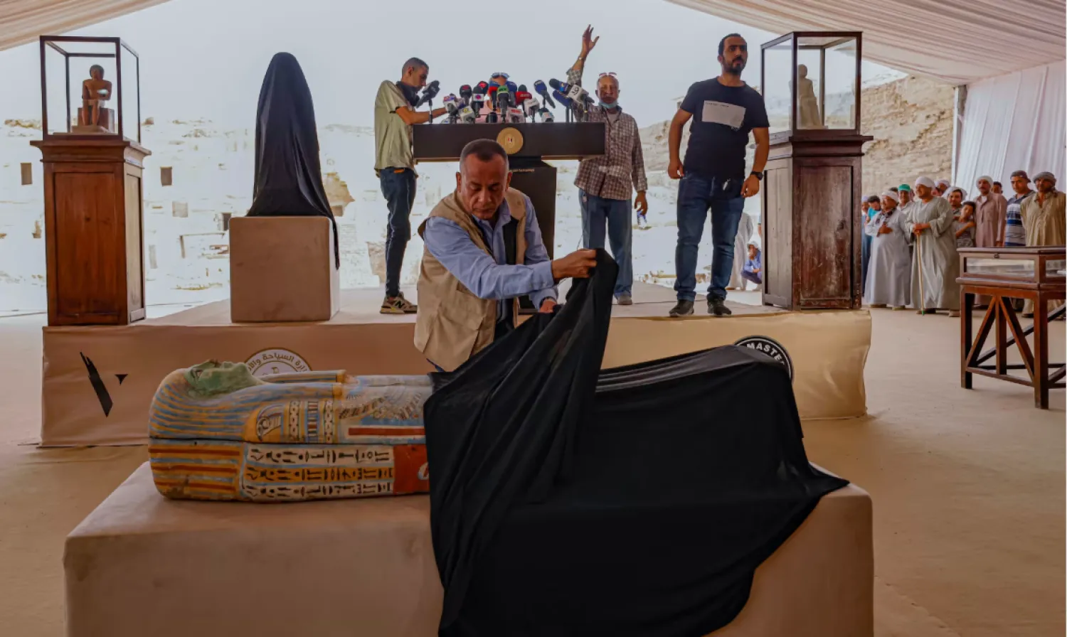  البعثات الأثرية المصرية اكتشفت العديد من الآثار بسقارة (وزارة السياحة والآثار)