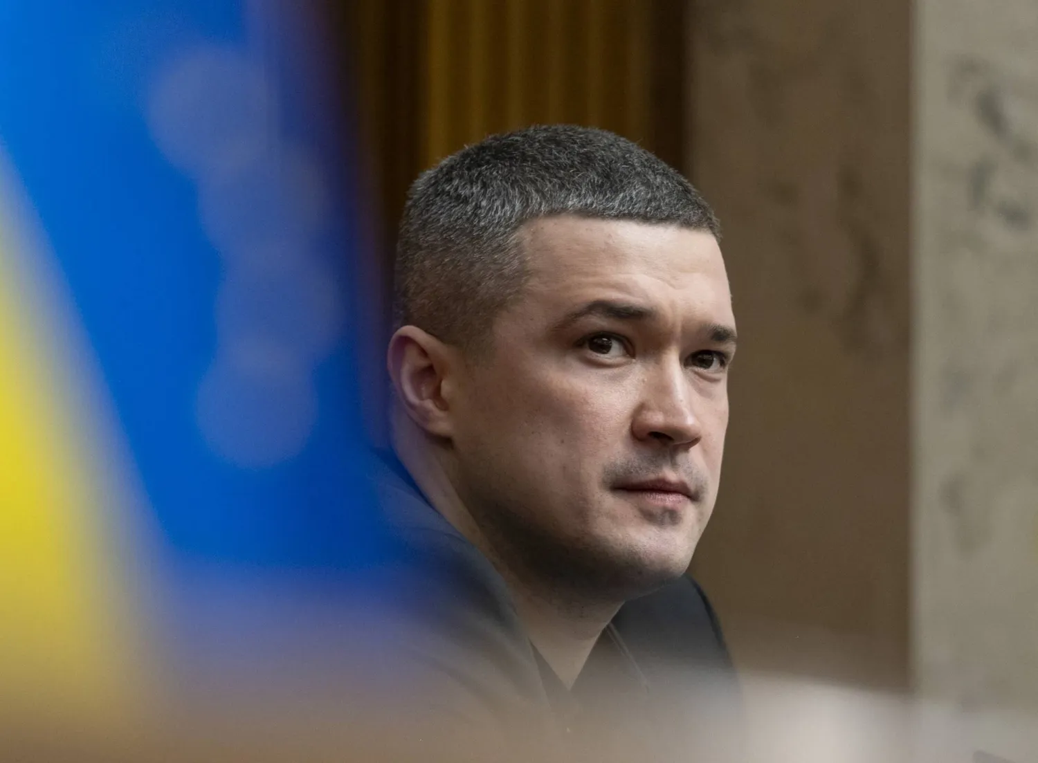 Ukraine's newly appointed Defense Minister Mykhailo Fedorov attends a parliamentary session in Kyiv, Ukraine, 14 January 2026. (EPA)