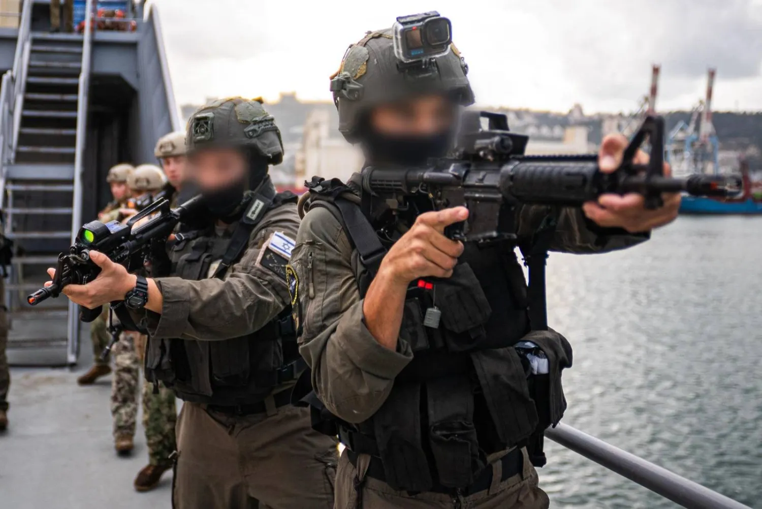 عناصر من القوات الخاصة بالبحرية الإسرائيلية خلال تدريبات مشتركة مع قوات أميركية (الجيش الإسرائيلي) 