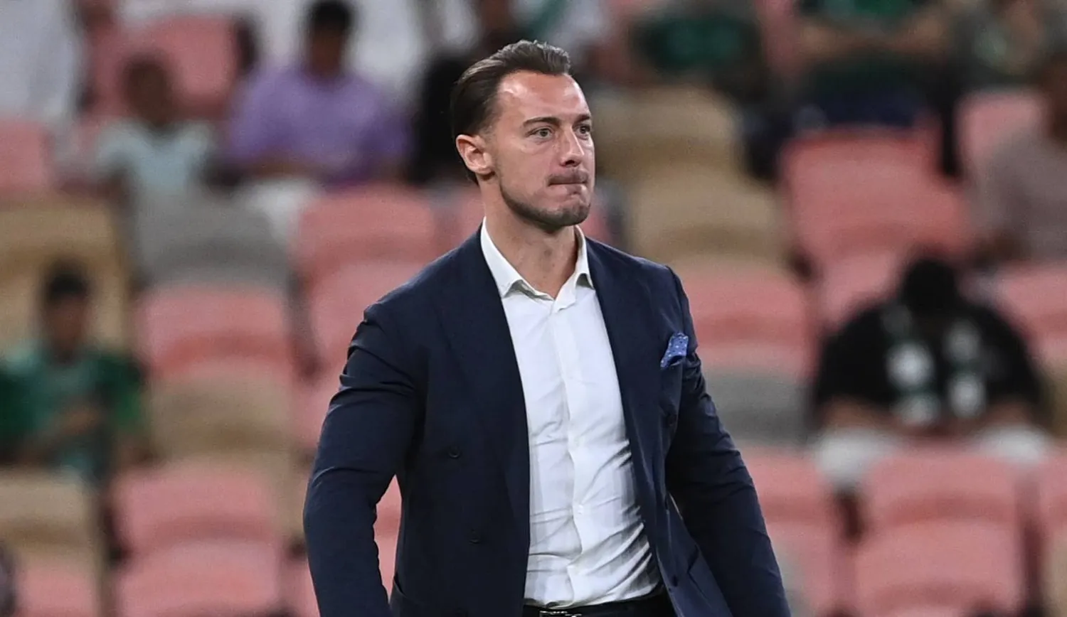  الألماني ماتياس يايسله، مدرب الأهلي (تصوير: علي خمج) 