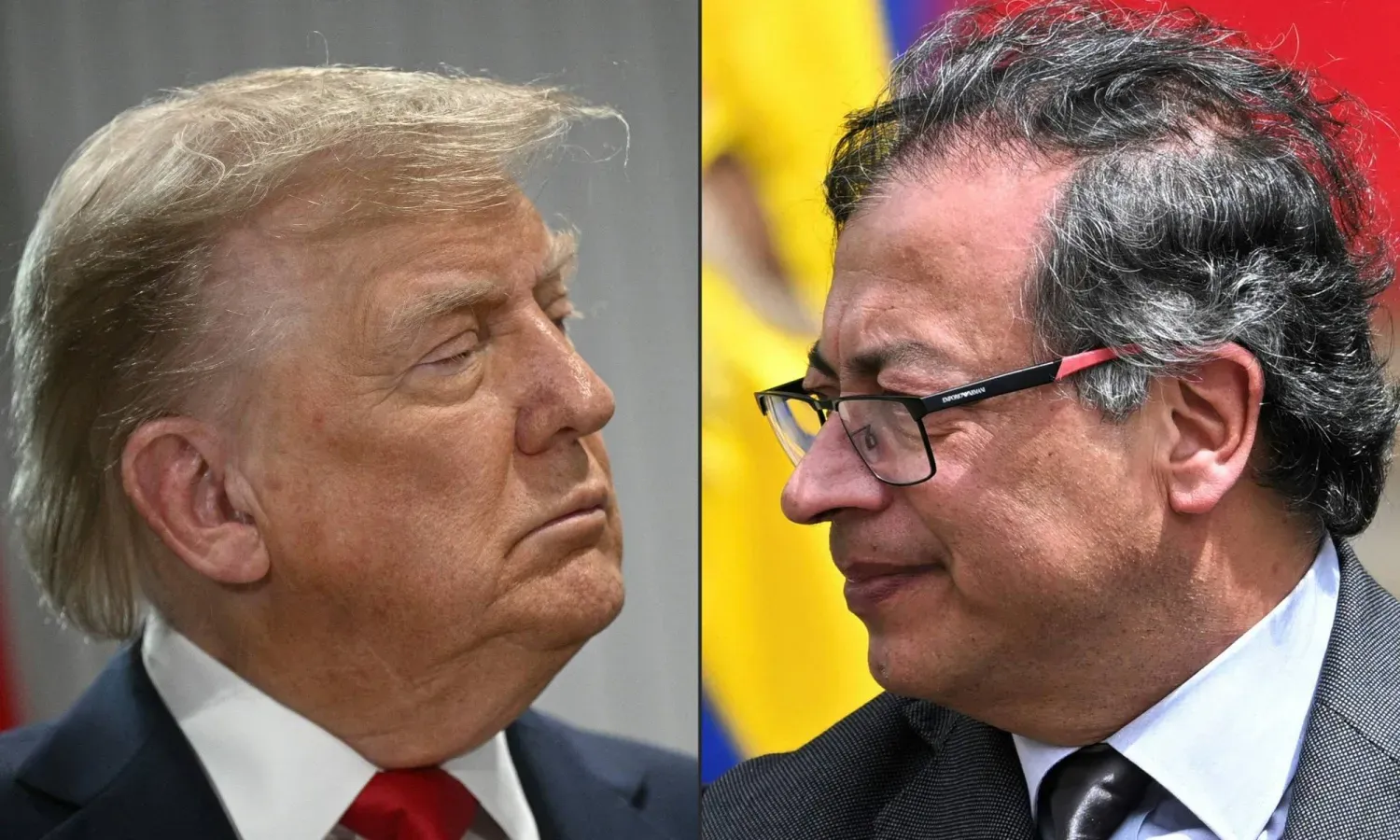 ABD Başkanı Donald Trump ve Kolombiya Başkanı Gustavo Petro (AFP)