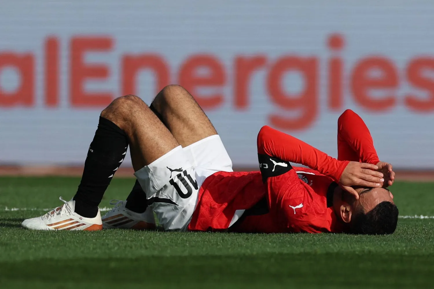 محمد صلاح عجز عن قيادة مصر للفوز باللقب (أ.ف.ب)