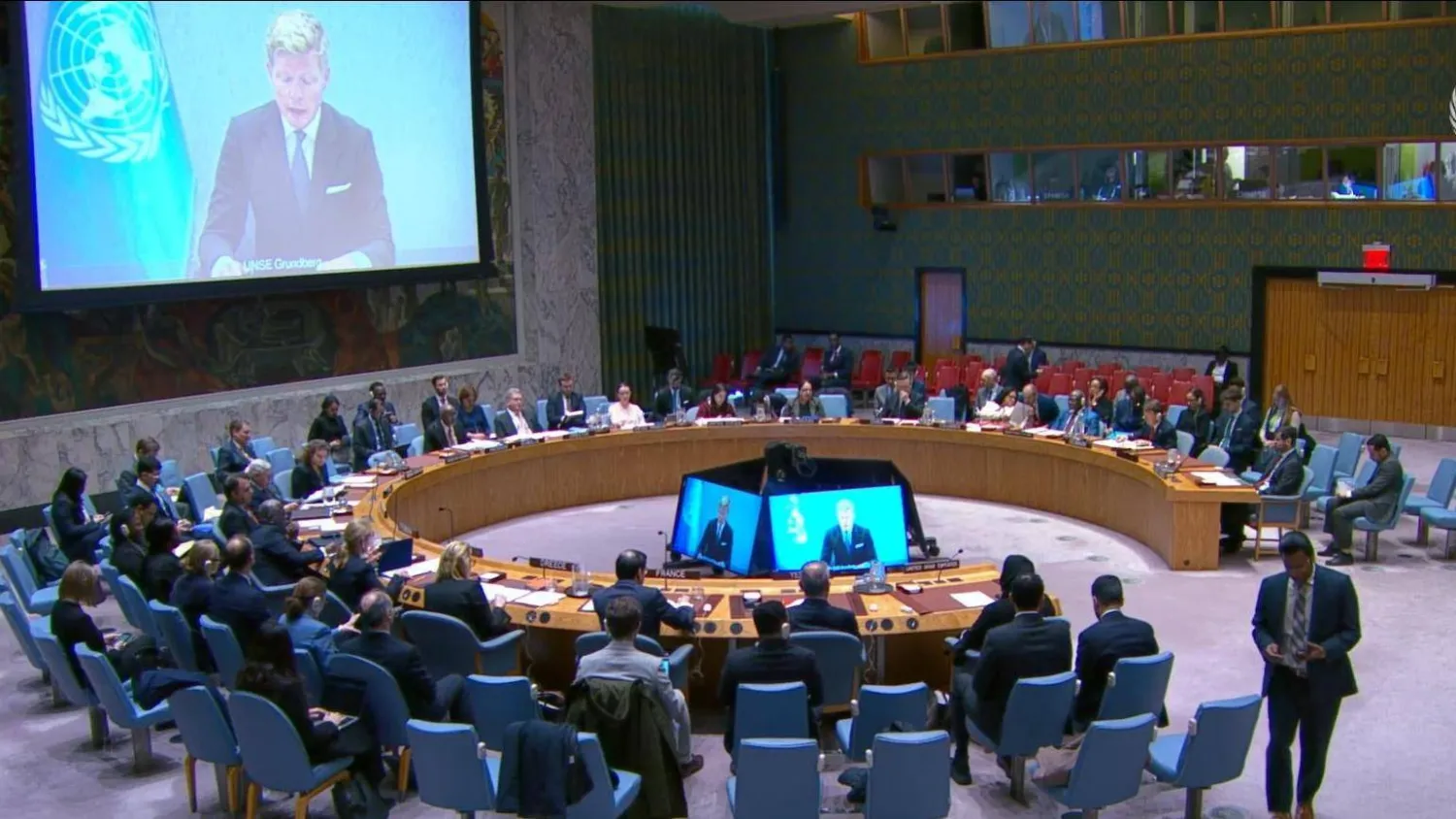 غروندبرغ يقدم عبر الفيديو إحاطته أمام مجلس الأمن حول اليمن (الأمم المتحدة)