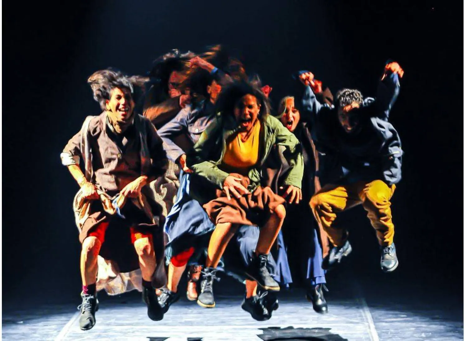 اعتمد العرض على التعبير الحركي بشكل كبير (إدارة المهرجان)