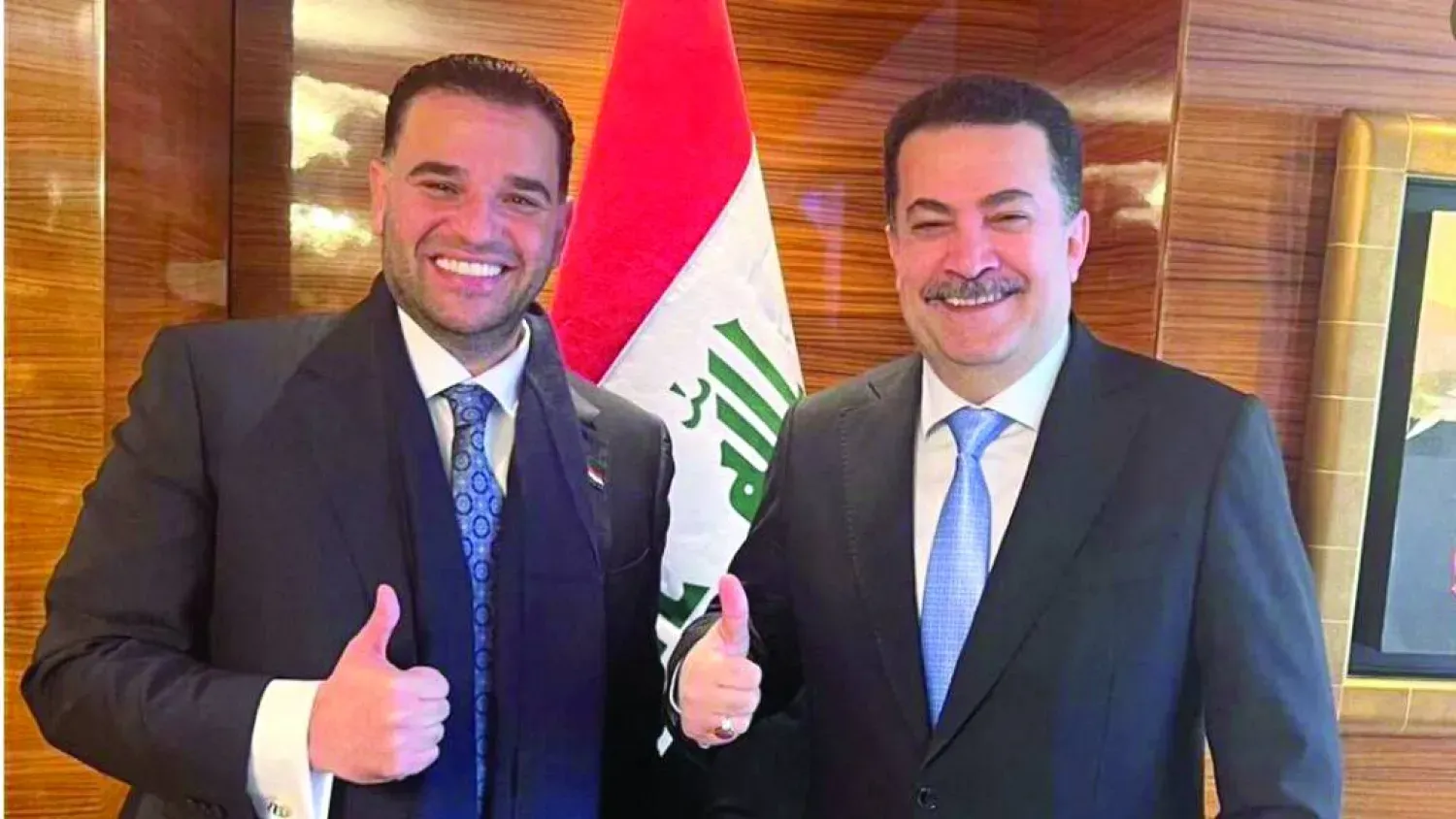 Irak Başbakanı Muhammed Şiya es-Sudani ve ABD elçisi Mark Savaya (Arşiv-Irak Haber Ajansı)