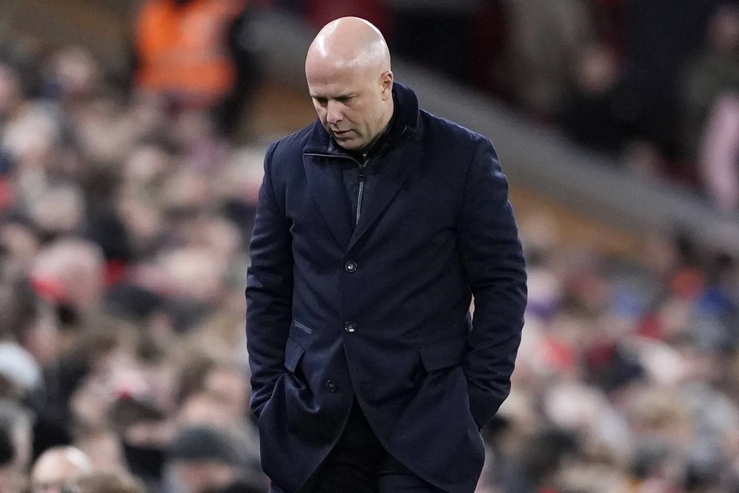 أرني سلوت مدرب ليفربول (د.ب.أ)