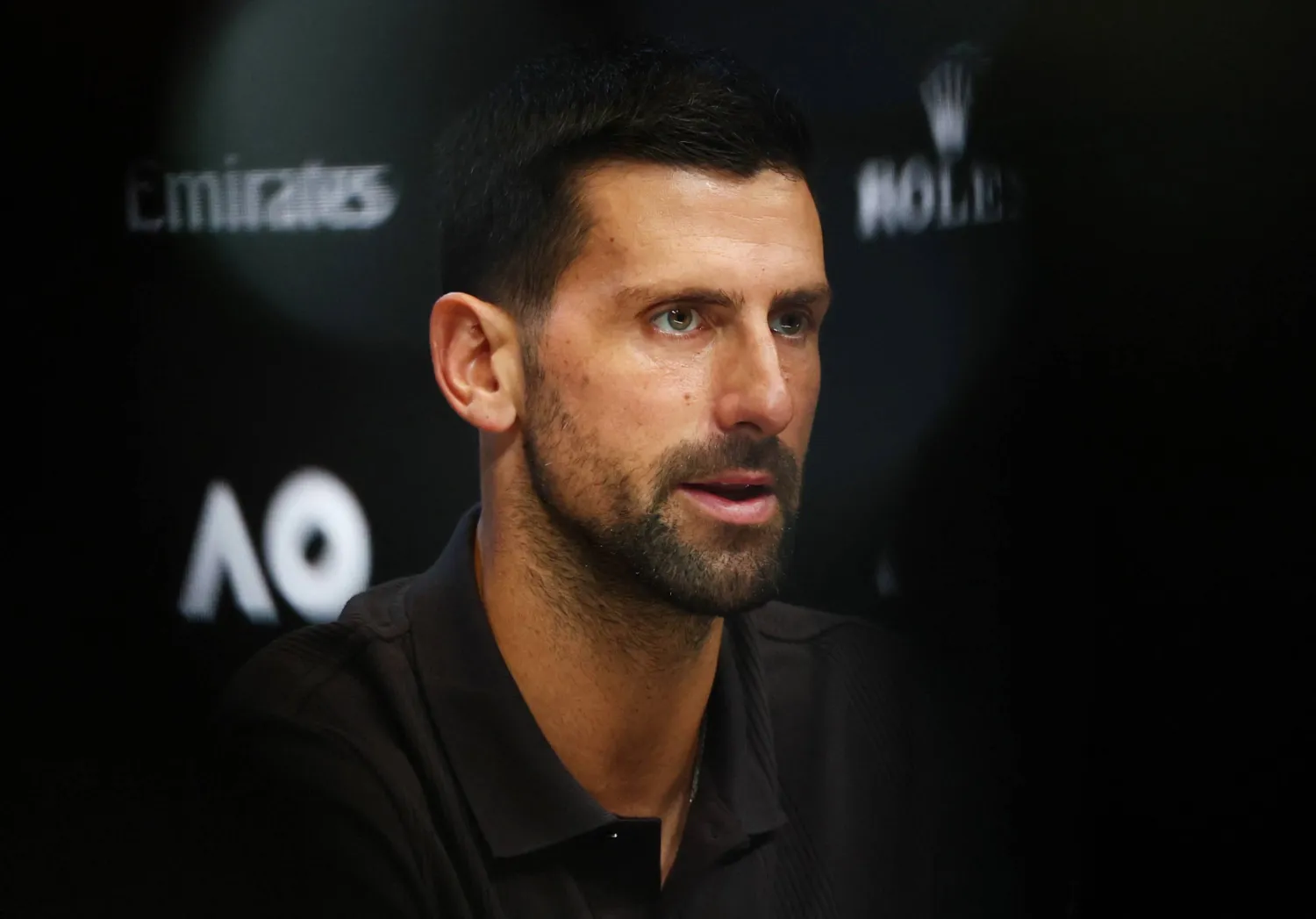 Tennis - Australian Open - Melbourne Park, Melbourne, Australia - January 17, 2026 Serbia's Novak Djokovic during the press conference REUTERS/Tingshu Wang