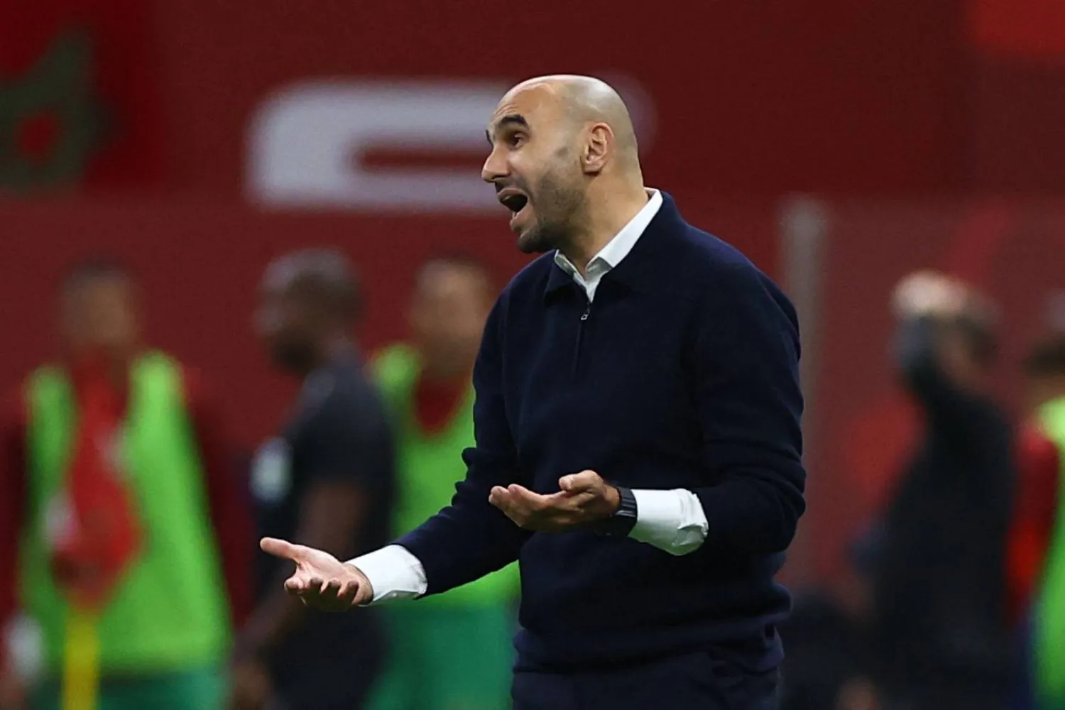 وليد الركراكي مدرب المغرب (رويترز)