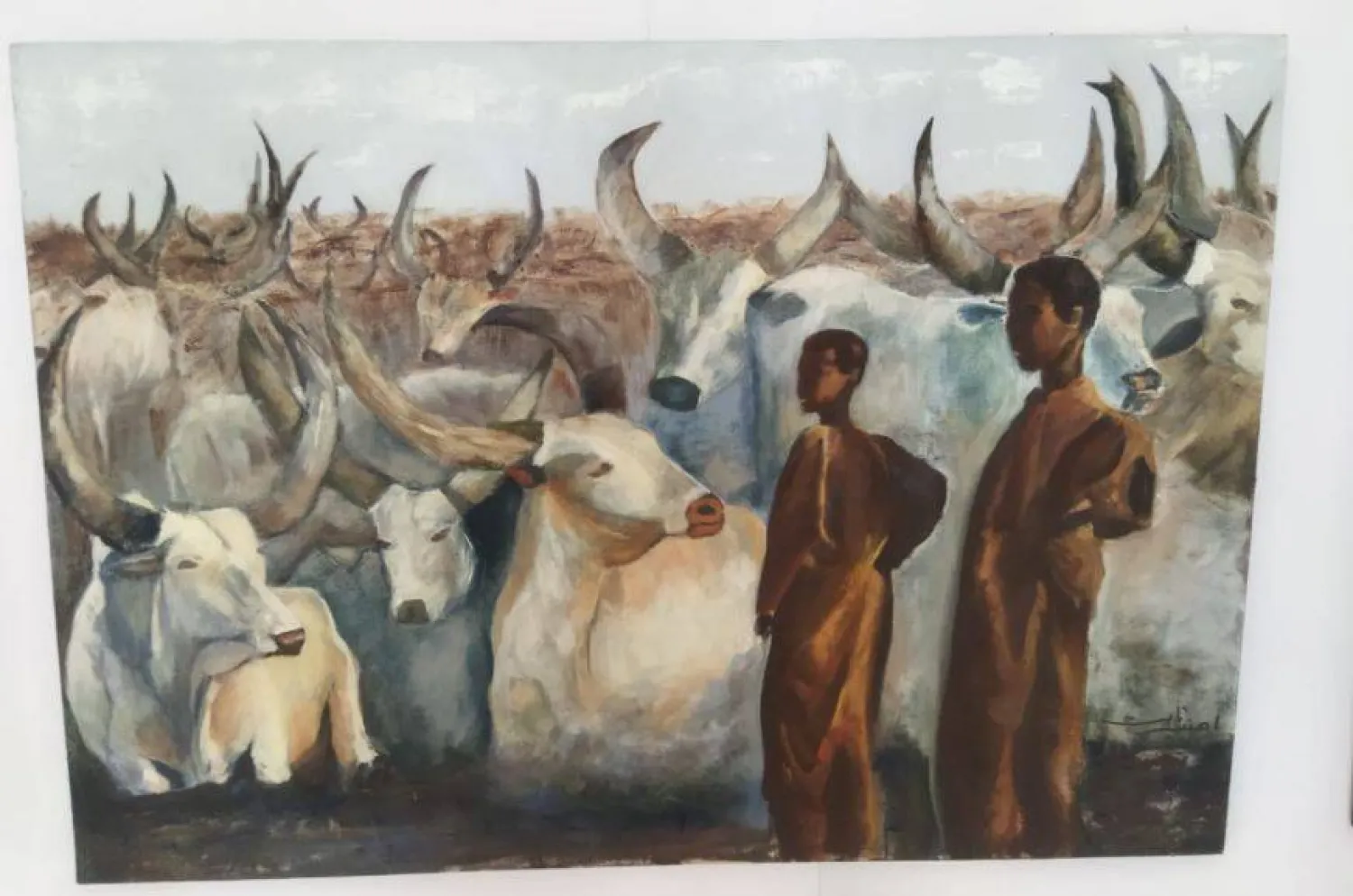 لوحات مستوحاة من «صندوق الدنيا» والحكايات الشعبية (الشرق الأوسط)